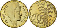Frankreich 20 Centimes Münze, Paris, STGL, Cupro-nickel, Gadoury:327 -