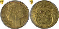 Frankreich 50 Centimes Morlon, Paris, 9 and 2 opened, Aluminum-Bronze -