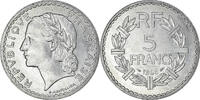 Frankreich 5 Francs Münze, Lavrillier, Paris, UNZ+, Aluminium -