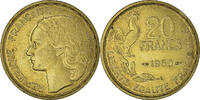 Frankreich 20 Francs Münze, Guiraud, Paris, UNZ+, Aluminum-Bronze -