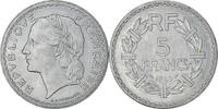 Frankreich 5 Francs Münze, Lavrillier, Paris, VZ, Aluminium, KM:888b.1 -