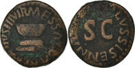 Quadrans Münze, Augustus, Rome, S+, Bronze, Cohen:352 -