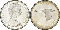 Kanada Dollar 1967 Royal Canadian Mint Münze, Elizabeth II, Royal Canadian Mint, Ottawa, VZ+