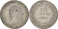Niederlande 10 Cents Münze, Wilhelmina I, S, Silber, KM:116 -