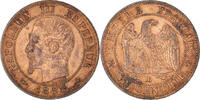 Frankreich Centime Münze, Napoleon III, Napoléon III, Strasbourg, UNZ -