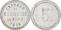 Algeria 5 Centimes Münze, Chambre de Commerce, Bône, Bône, SS+ -