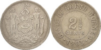 BRITISH NORTH BORNEO 2-1/2 Cent Münze, Heaton, Birmingham, SS -
