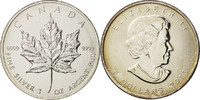 Kanada 5 Dollars Münze, Elizabeth II, Royal Canadian Mint, UNZ, Silber -