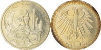 Bundesrepublik Deutschland 10 Mark Münze, Stuttgart, Germany, UNZ -
