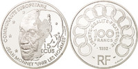 Frankreich 100 Francs-15 Ecus Münze, Paris, STGL, Silber, KM:1012 -