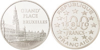 Frankreich 100 Francs-15 Euro Münze, Paris, STGL, Silber, KM:1142 -