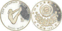 KOREA-SOUTH 10000 Won Münze, BE, VZ, Silber, KM:57 -