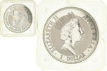 Australien Dollar Münze, 3e effigie, kookaburra 1992-1993. BE., STGL -