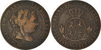 Spanien 2-1/2 Centimos Münze, Isabel II, S+, Kupfer, KM:634.2 -