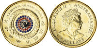 Australien 2 Dollars Münze, INDIGENOUS MILITARY SERVICE, Colourized -