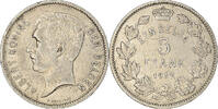 Belgien 5 Francs, 5 Frank Münze, SS, Nickel, KM:98 -