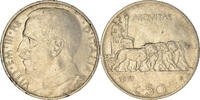 Italien 50 Centesimi 1919 R Münze, Vittorio Emanuele III, Rome, SS, Nickel