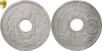 Frankreich 10 Centimes Münze, Paris, PCGS, MS65, STGL, Zinc, KM:897 -