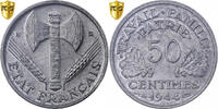 Frankreich 50 Centimes Bazor, Beaumont-Le-Roger, Aluminium, PCGS -
