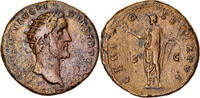 Dupondius Münze, Antoninus Pius, Rome, S+, Bronze, RIC:660a -