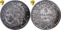 Frankreich 2 Francs Cérès, Paris, Silber, PCGS, Gadoury:530 -