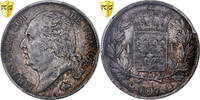 Frankreich 1 Franc Louis XVIII, Paris, Silber, PCGS, Gadoury:449 -