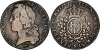 Frankreich 24 Sols, 1/5 ECU Münze, Louis XV, 1/5 Écu au bandeau -
