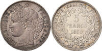 Frankreich 5 Francs Münze, Cérès, Strasbourg, SS+, Silber, KM:761.2 -