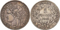 Frankreich 5 Francs Münze, Cérès, Strasbourg, SS, Silber, KM:761.2 -