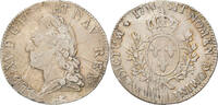Frankreich Ecu Münze, Louis XV, Écu à la vieille tête, Lyon, S+ -