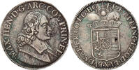 LIEGE Patagon Münze, Maximilian Henry, Liege, S+, Silber, KM:80 -