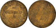 Monaco betaalpenning Token, Essai Uniface, Cercle des étrangers, VZ, Bronze -