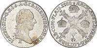 AUSTRIAN NETHERLANDS 1/4 Kronenthaler Münze, Joseph II, Günzburg, SS -