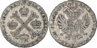 AUSTRIAN NETHERLANDS 1/2 Kronenthaler Münze, Maria Theresa, Bruxelles -