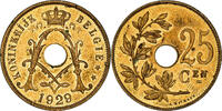 Belgien 25 Centimes Münze, Michaux, ESSAI, UNZ, Bronze, KM:Pn302 -