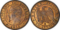 Frankreich Centime Münze, Napoleon III, Marseille, VZ+, Bronze -
