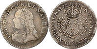 Frankreich 6 Sols, 1/20 ECU Münze, Louis XV, 1/20 Écu aux branches d'olivier (6 sols), 6 -
