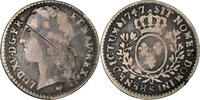 Frankreich 1/10 Écu au bandeau Münze, Louis XV, Reims, SGE+, Silber -