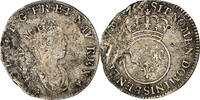 Frankreich 12 Sols, 1/10 ECU Münze, Louis XV, 1/10 Écu Vertugadin -