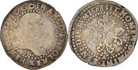 Frankreich 1/4 Franc au col plat Münze, Henri III, Rouen, SGE+, Silber -