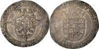 Belgien 1/2 Réal Münze, Charles Quint, Maastricht, S+, Silber, Boudeau:2296 -