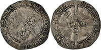 Frankreich Billon blanc Münze, Principalty of Liege, Louis de Bourbon -