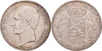 Belgien 5 Francs, 5 Frank Münze, Leopold I, VZ, Silber, KM:17 -