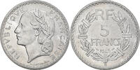 Frankreich 5 Francs Münze, Lavrillier, Beaumont - Le Roger, VZ -