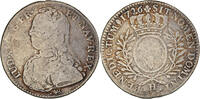 Frankreich 1/2 ECU, 44 Sols Münze, Louis XV, 1/2 Écu aux branches d'olivier -