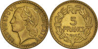 Frankreich 5 Francs Münze, Lavrillier, Castelsarrasin, VZ -
