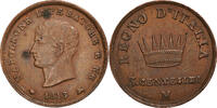 Italien Staaten 3 Centesimi Münze, KINGDOM OF NAPOLEON, Napoleon I -