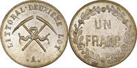 Frankreich Franc jeton, Littoral Deuxième Lot, Cie. Des Mines, SS+, Silver -
