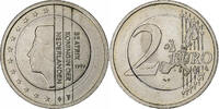 Niederlande 2 Euro error with 1€ core, Utrecht, Bi-Metallic, VZ -