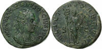 Double Sestertius Trajan Decius, Rome, Bronze, VZ, RIC:115a -